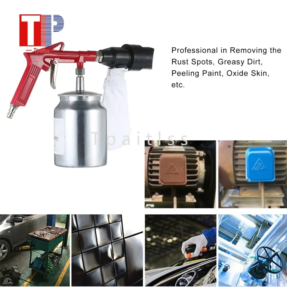 Tpaitlss Hand-held Sandblasting Gun Set Small Sandblasting Machine Plastic Derusting, Oil Removal and Impurity Removal Equipment