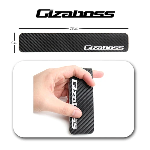 Gigaboss Protector de cadena de bicicleta, pegatina impermeable con patrón de fibra de carbono