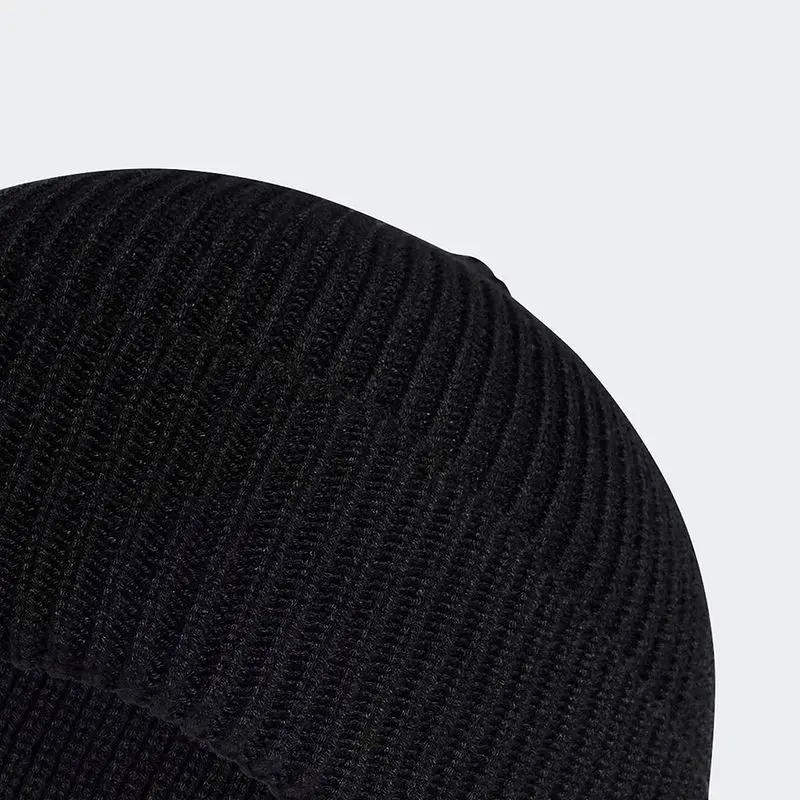 Adidas Men's and Women's Wool Cold Hat Autumn and Winter Ear Protection Warm Couple Black Knitted Hat HS9765