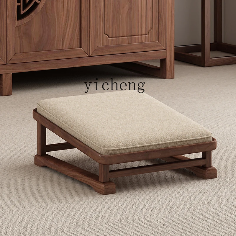 TQH Solid wood worship stool Household kneeling mat Temple worship stool Zen stool Futon cushion