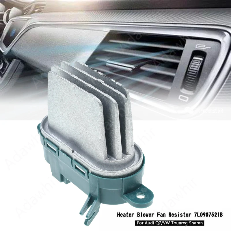 

4+2 Pins HVAC Fan Heater Blower Motor Resistor For Audi Q7 Porsche Cayenne VW Touareg 7L0907521B 95557234102 7L0907521 7L0907521