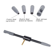 Tactical 8Pcs .17Cal .22Cal .30Cal Universal Gun Bore Guide Cleaning Rifle Brush Clean Kit Hunting Cleaner Tool