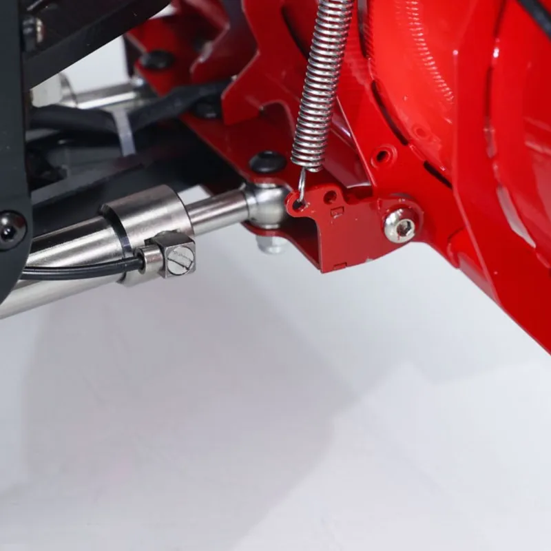 

Металлический радиоуправляемый гидравлический самосвал 1/14 4x4 со звуком и светом, готовая модель на пульте управления, игрушка-машинка для подарка