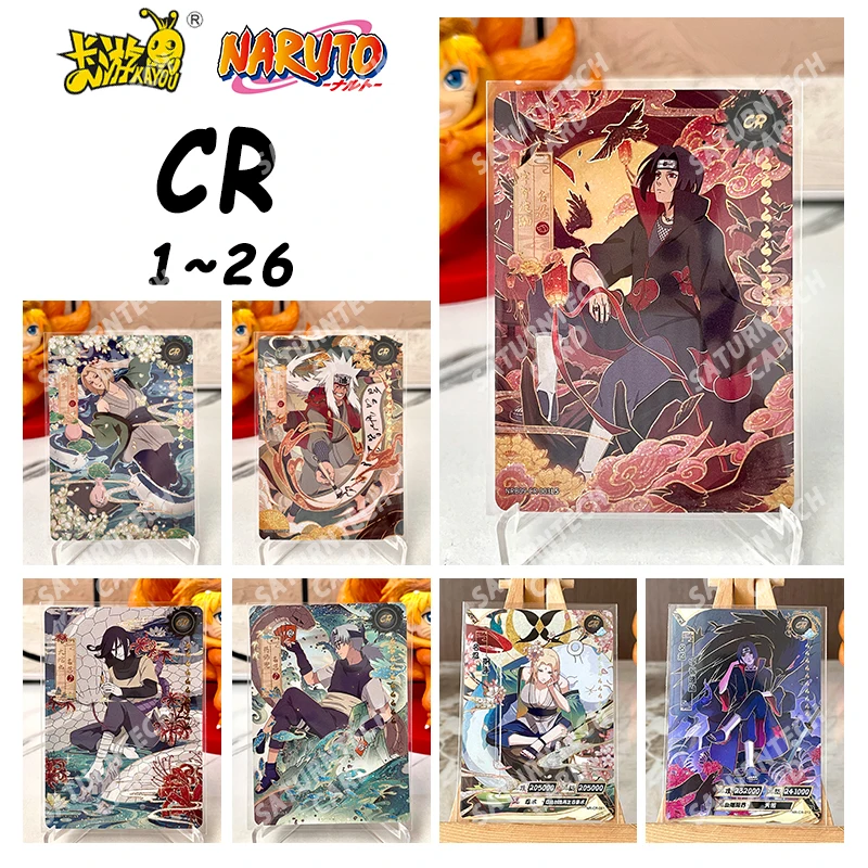 Naruto Card Kayou CR 1-26 Single Card Tsunade Yamanaka Sakura Haruno Jiraiya Rare Collection Card Anime Boy Toy Gift