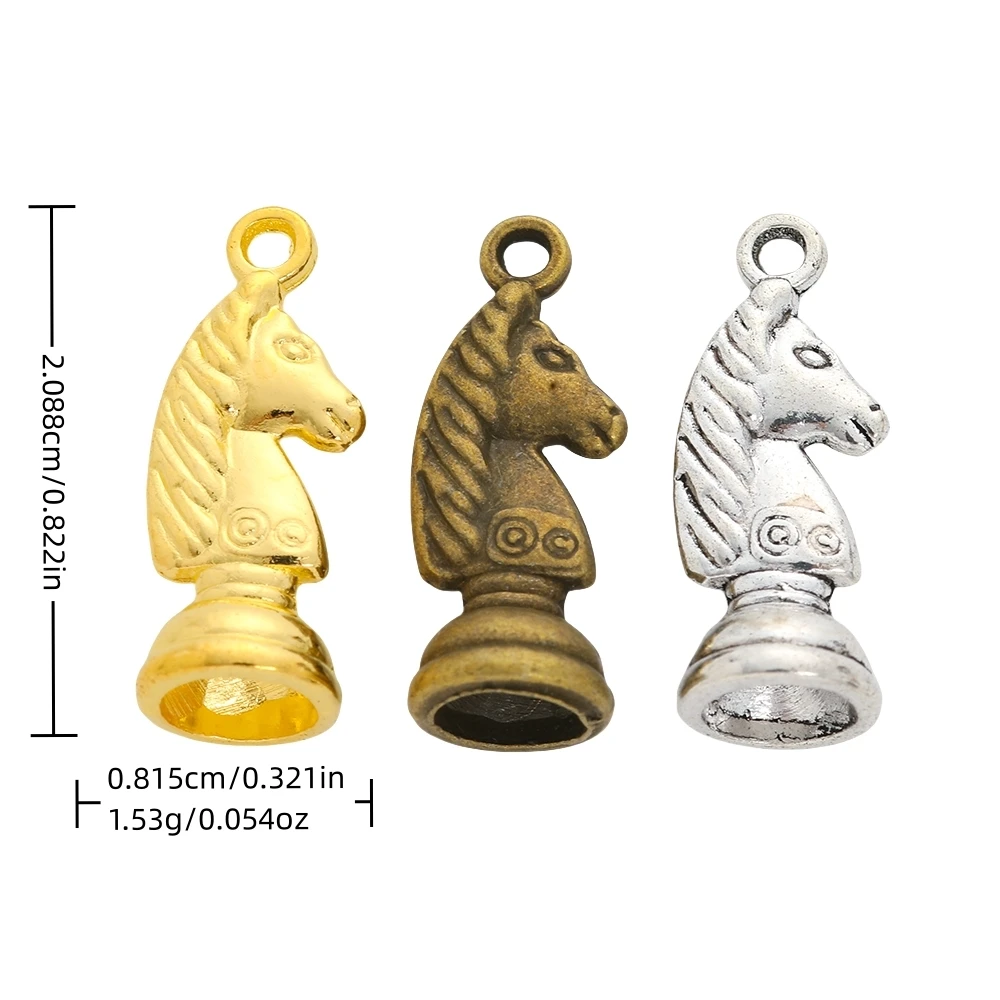 (chess) vintage zinc alloy charm metal pendant DIY jewelry discovery making accessories 3233-3240