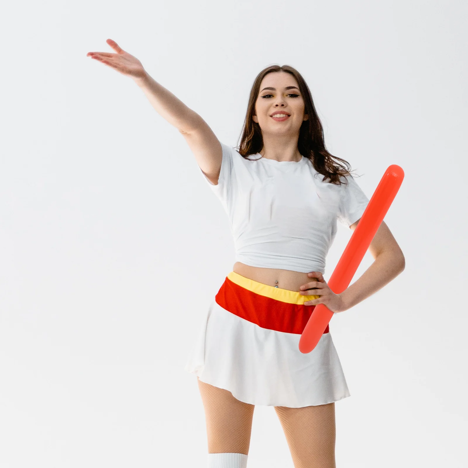 

2pcs Set of 2 Inflatable Cheering Sticks Noisemakers Inflatables Thunder Cheerleading Balloon