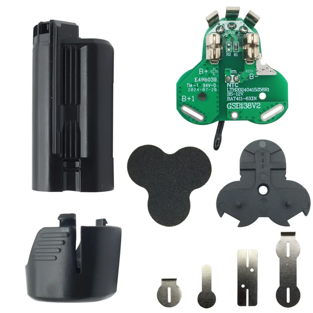 BAT411 BAT420 Li-ion Battery Plastic Case Box PCB Charging Protection Board Battery Screw Shell Tools Parts