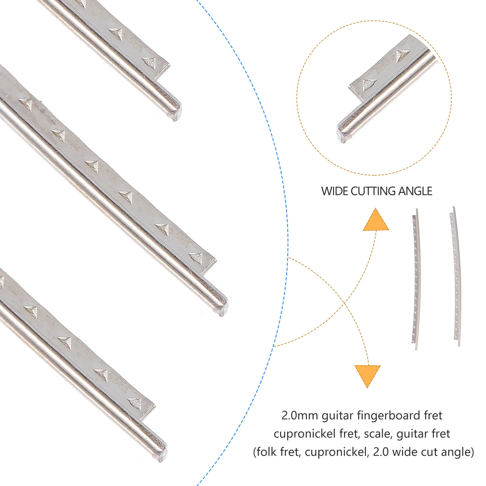 

1 Bag Guitar Fret Wires High Quality Durable Upgrade Parts for Electric Guitar Repair Accessories Useful Nickel Metal Fret Wires