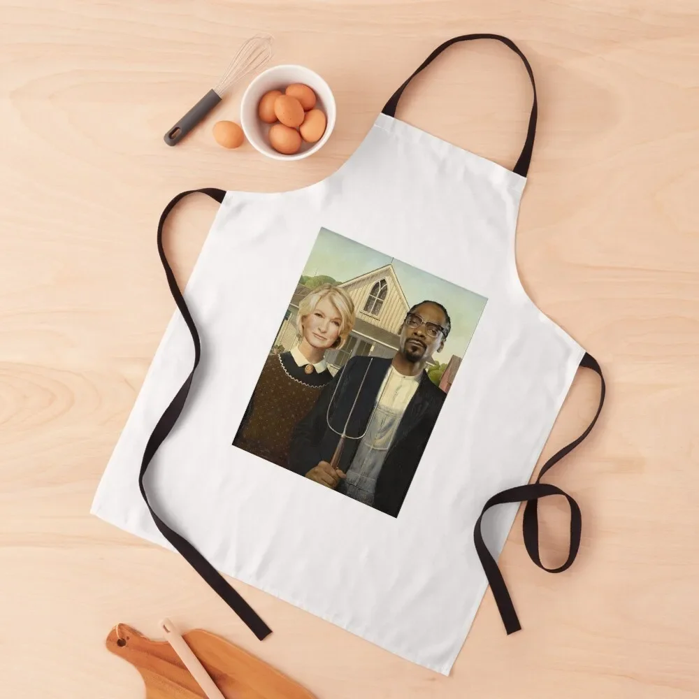 

Snoop Martha American Gothic Apron waterproof for women Barber Apron