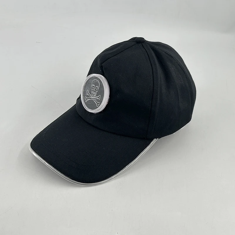 Kostüm Cosplay Schädel Symbol Hut Glowing Night Caps Für Jungen Mädchen Blinkende Baseball Kappe