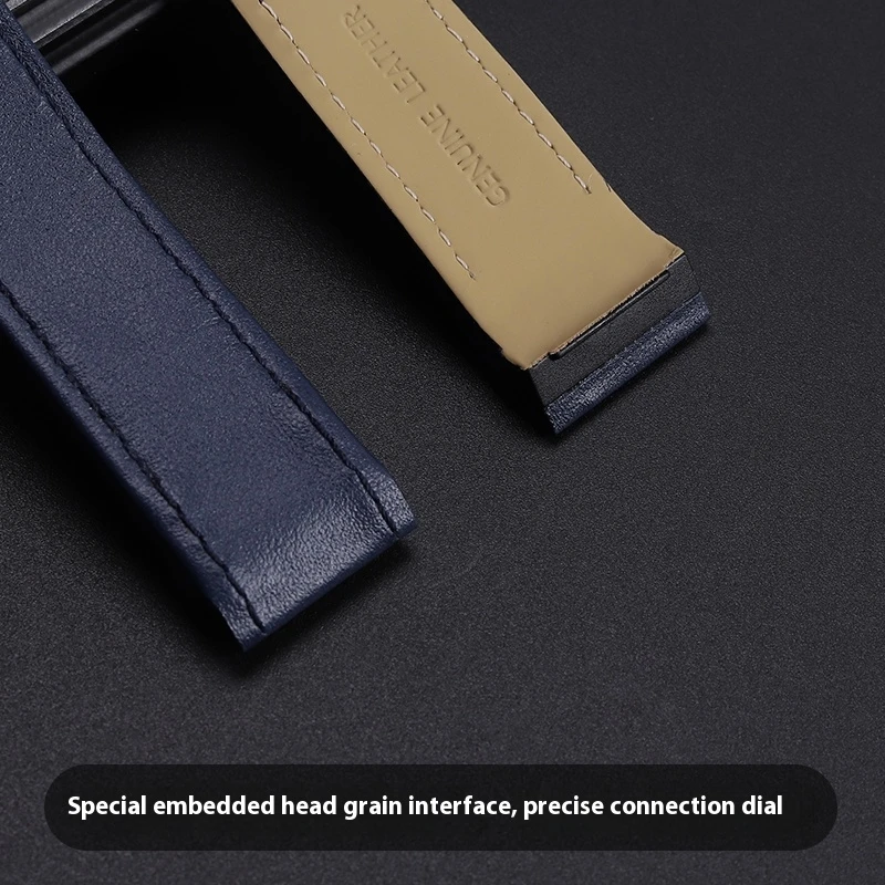 Correa de reloj de cuero para Cartier Santos 100, serie w20073 x 8, w20091 x 7, estilo hebilla plegable, pulsera impermeable de 23mm