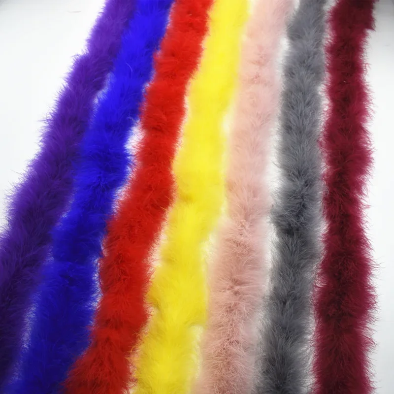 Flauschige Truthahn-Marabou-Federboa-Borte, weicher Schal, Hochzeitskostüm-Dekoration, Schal mit Federn für Bastelarbeiten, Hochzeitsfedern, Federn – Detail 1