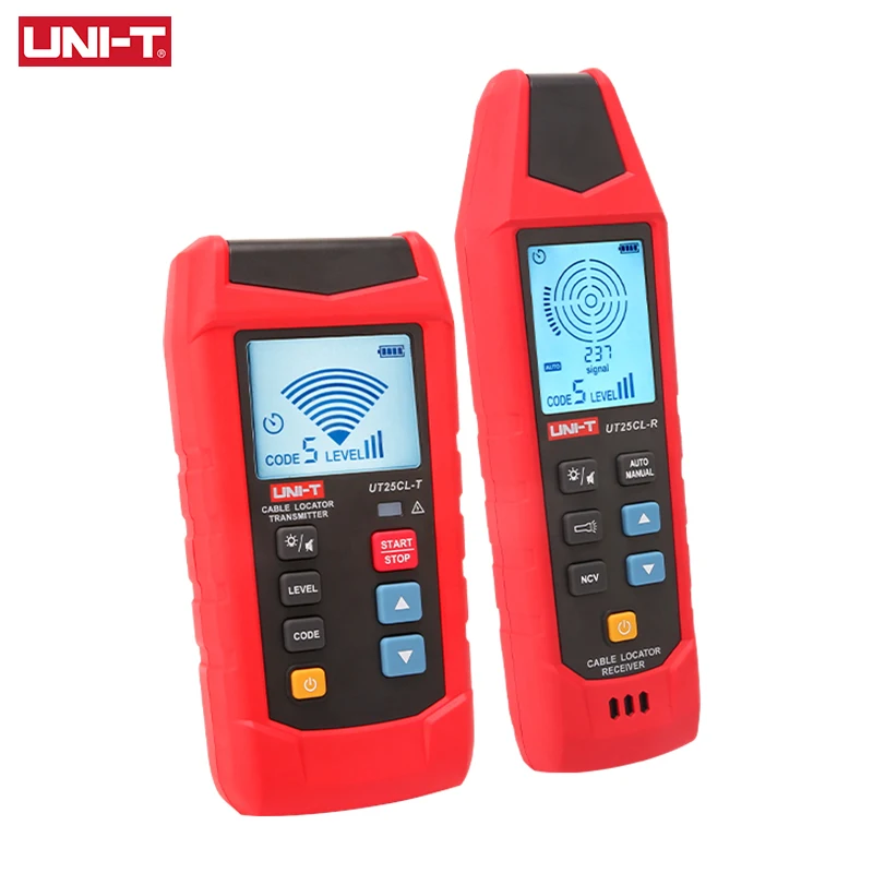 UNI-T UT25CL Localizzatore di cavi portatile Rileva conduttori Identifica interruzioni Circuiti corti Tracce Cavi sotterranei