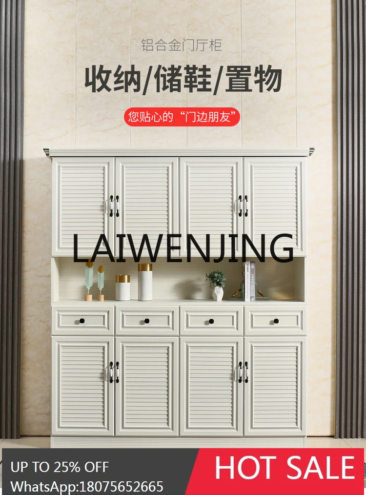 Outdoor Aluminum Alloy Large Capacity Shoe Cabinet Outdoor Balcony Waterproof and Sun Protection Custom Formaldehyde-Free Locker