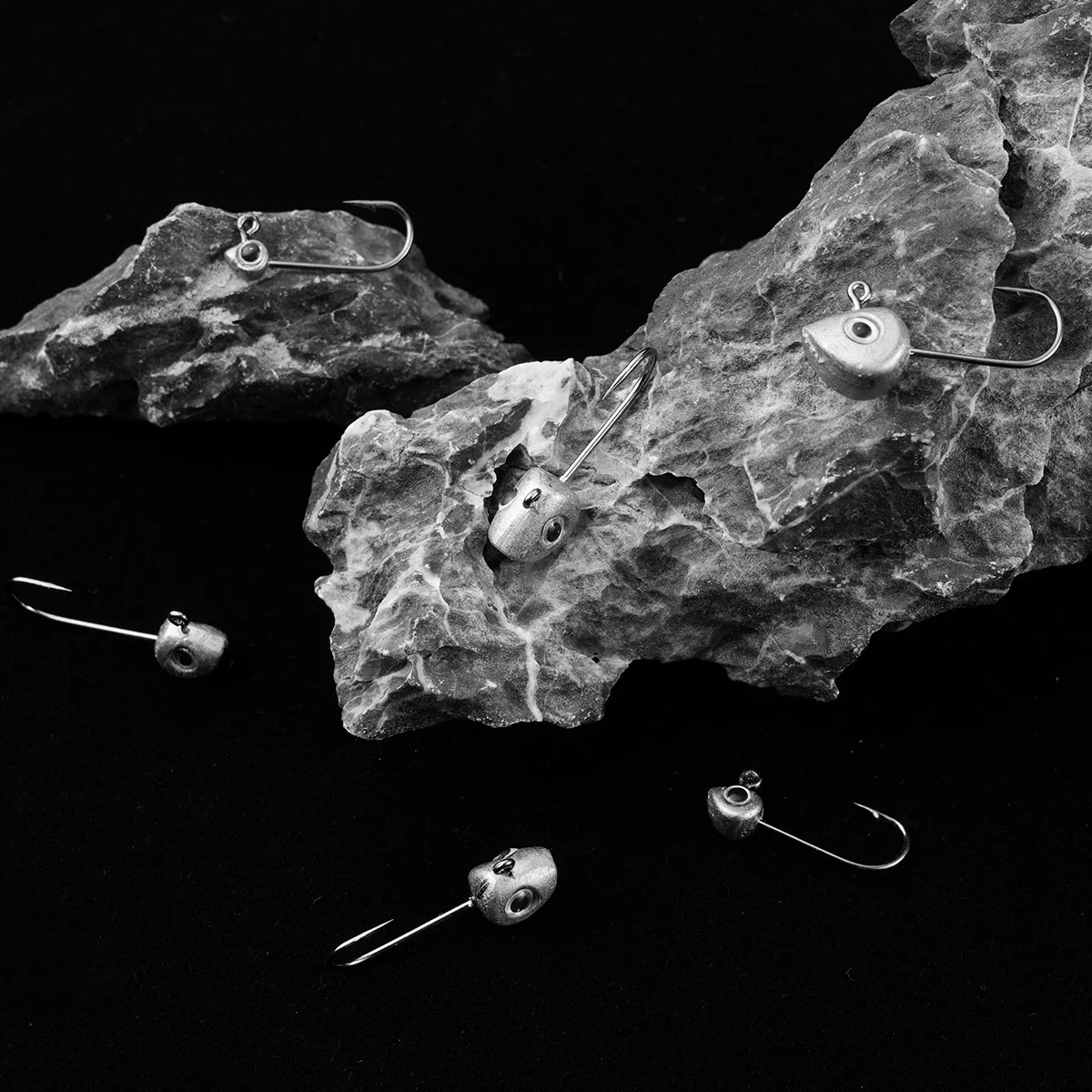 10 قطعة خطاف رأس تهزهز صغير عيون ثلاثية الأبعاد 0.5 جرام 1 جرام 2 جرام 3 جرام 4 جرام 5 جرام باس كرابي الصيد تهزهز السنانير لينة إغراء دودة الصيد إغراء هوك