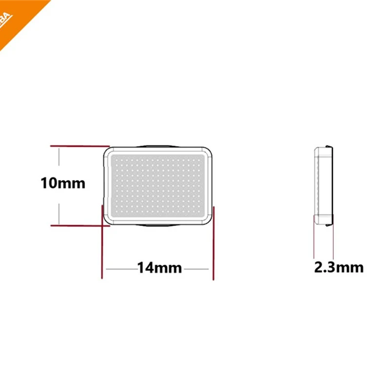 Simulazione plastica 3 fogli di luce a colori fanale posteriore pezzo per 1/14 Tamiya RC dumper King Hauler 56344 56301 accessori per auto