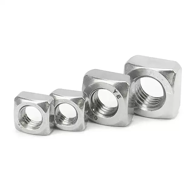 304/316 Edelstahl-Vierkantmuttern M3 M4 M5 M6 M8 M10 M12 Eingebaute Dünne Mutter – Detail 4