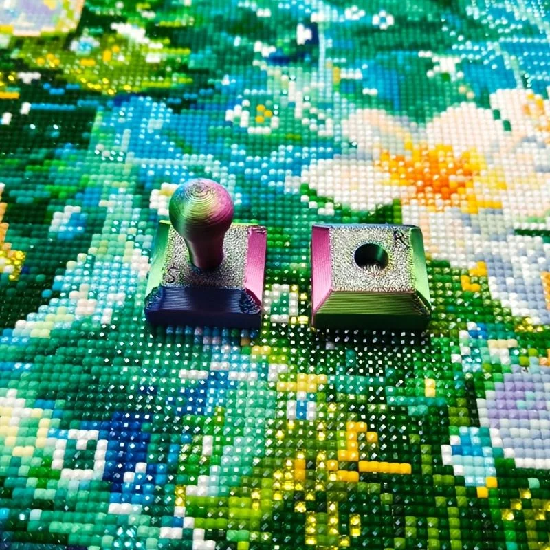 3D-Druck-Prägewalze, Diamant-Punkt-Bohrer, abnehmbare ergonomische Bürste, handgefertigtes mehrfarbiges Diamantmalerei-Werkzeugset – Detail 12