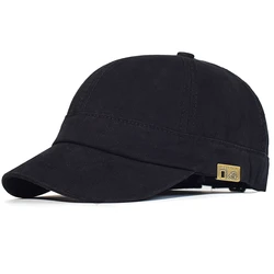 Four Seasons Short Brim Baseball Cap Cotton Men Women Soft Vintage Dad Hat Adjustable Trucker Style Low Profile Caps