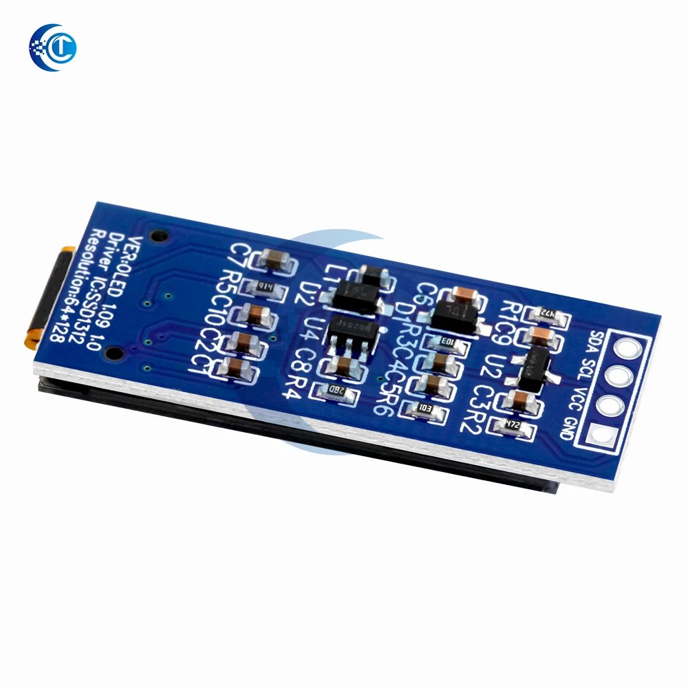 Tela OLED de 1,09 polegadas OLED de 1,1 polegadas SSD1312 64X128 display 12864 IIC para arduino
