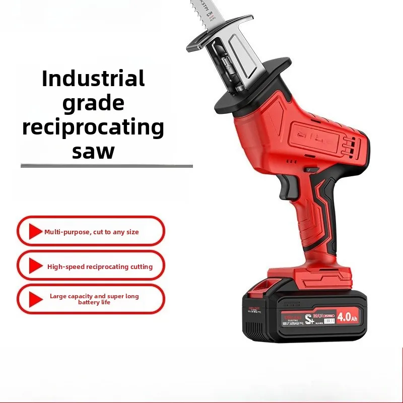 Reciprocating Saw Household Rechargeable Small Outdoor Handheld Electric Saw Logging Lithium Battery Horse Knife Hand Chainsaw