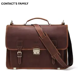 Borsa per Laptop con valigetta in vera pelle di lusso retrò per Macbook Air 13.3 pollici con custodia e tracolla borsa a tracolla da lavoro