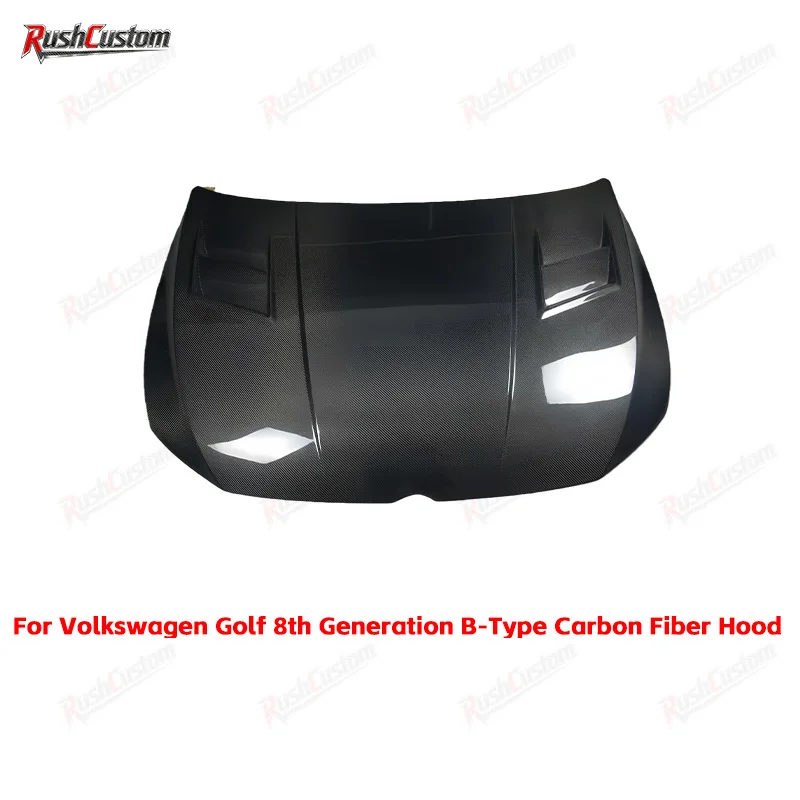 

For Volkswagen Golf 8th Generation B-Type Carbon Fiber Hood Engine Cover High-Quality Automotive Engine Hood