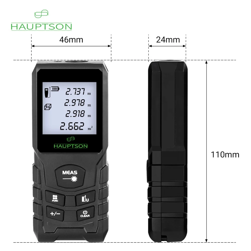 HAUPTSON 70/100M Laser Rangefinder Distance Meter Rangefinder Laser Tape Range Finder Building