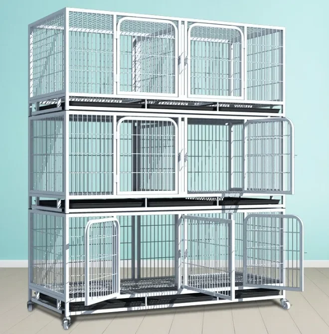 Commercial Modular Dog Kennel Galvanized Durable Outdoor Indoor Pet Shelter Customizable Doghouse for Breeding And Training