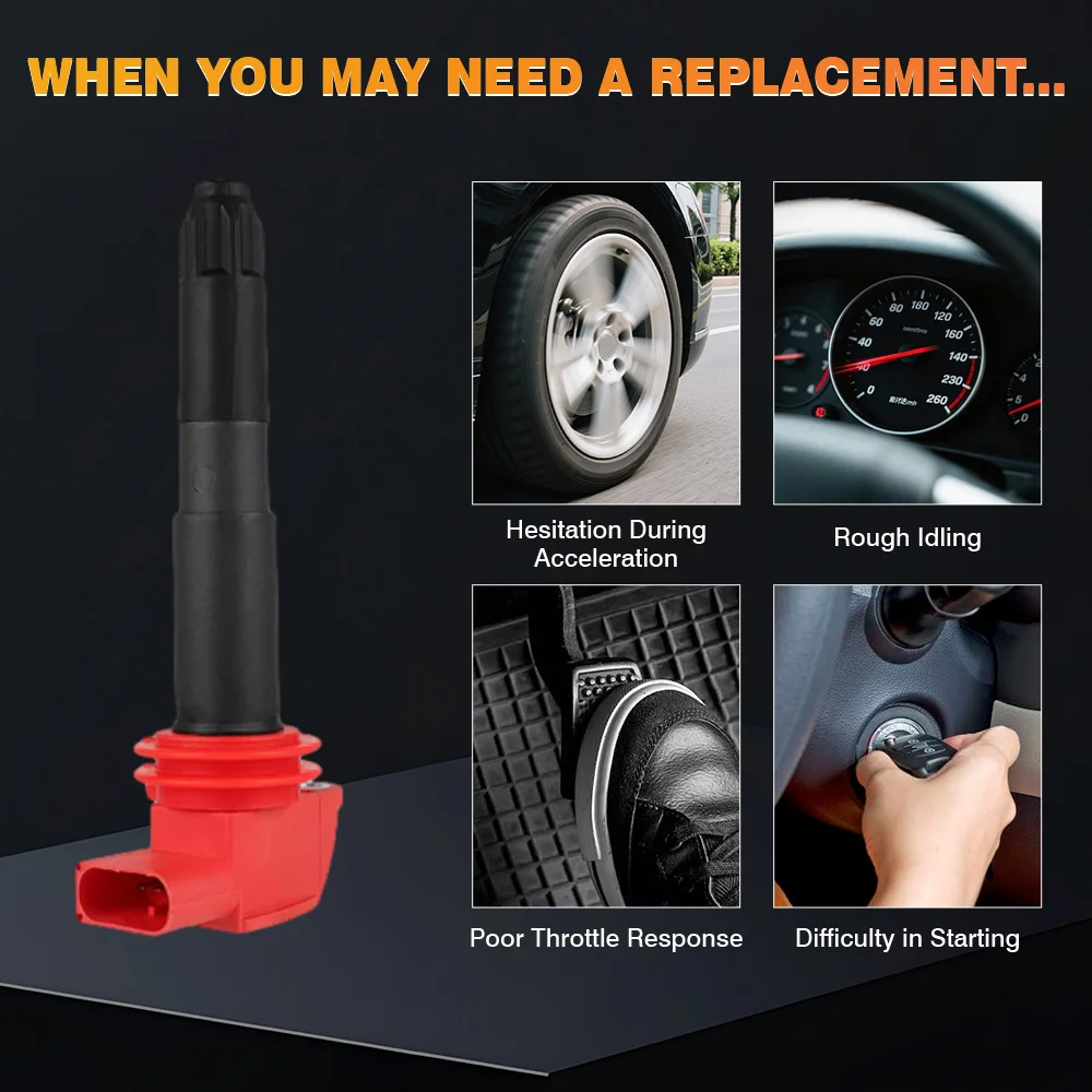 

1/2pcs Ignition Coil Pack For Porsche Panamera 3.6L V6 2011-2016 Panamera Cayenne 4.8L V8 2008-2018 UF660 0040102006 94860210402