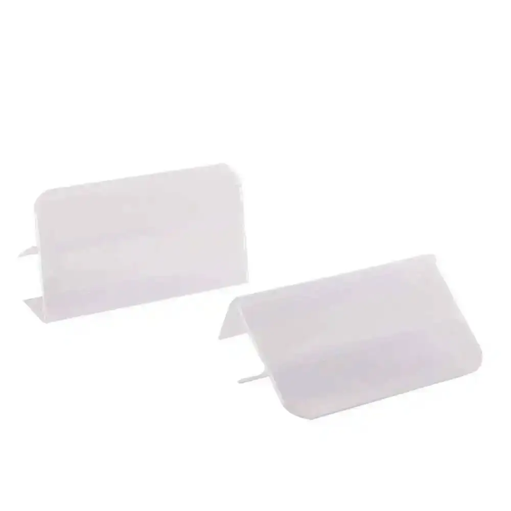 30 Pezzi Clip per Etichette da 4x8mm per Espositori in Legno, Porta Prezzi con Clip per Spessore 20-25mm
