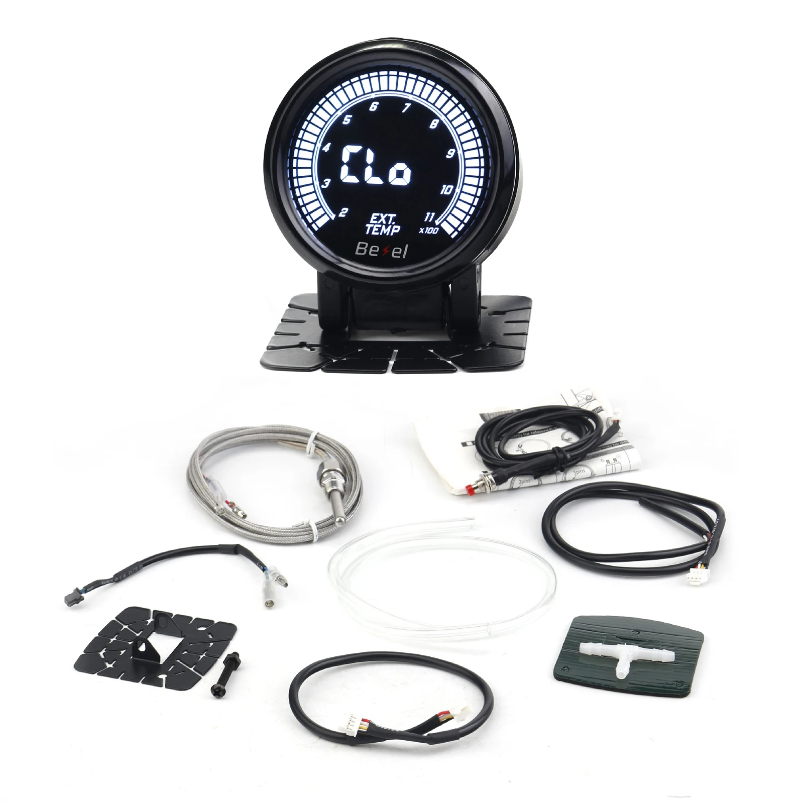 

52mm Boost Water temp Oil temp Volt Vacuum Tachometer EGT Air fuel ratio Oil pressure Gauge 10 Color Car Meter