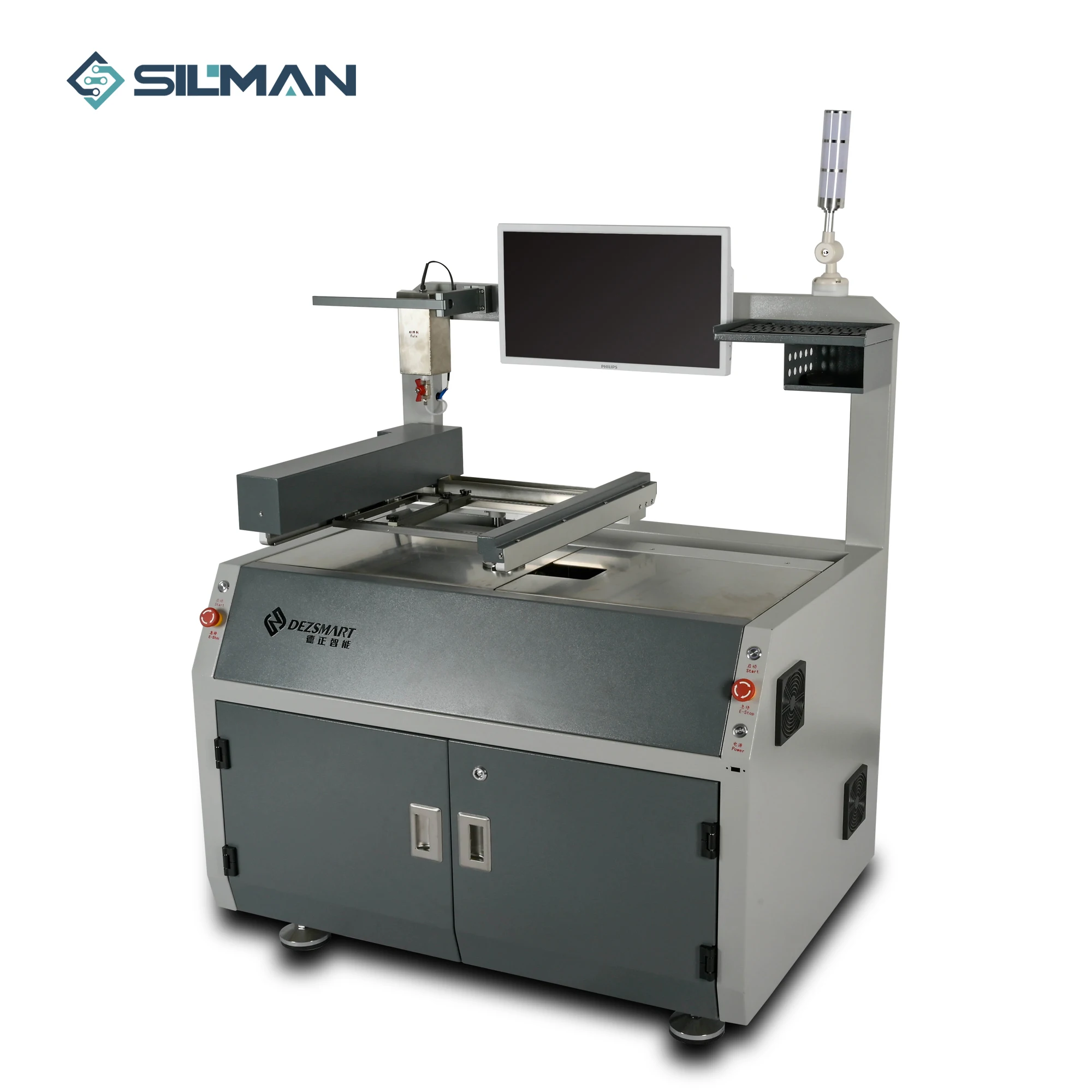 Silman DEZ-H3200 New Version Best PCB Board Welding Tin Device SMT High Frequency Selective Automatic Wave Soldering Machine