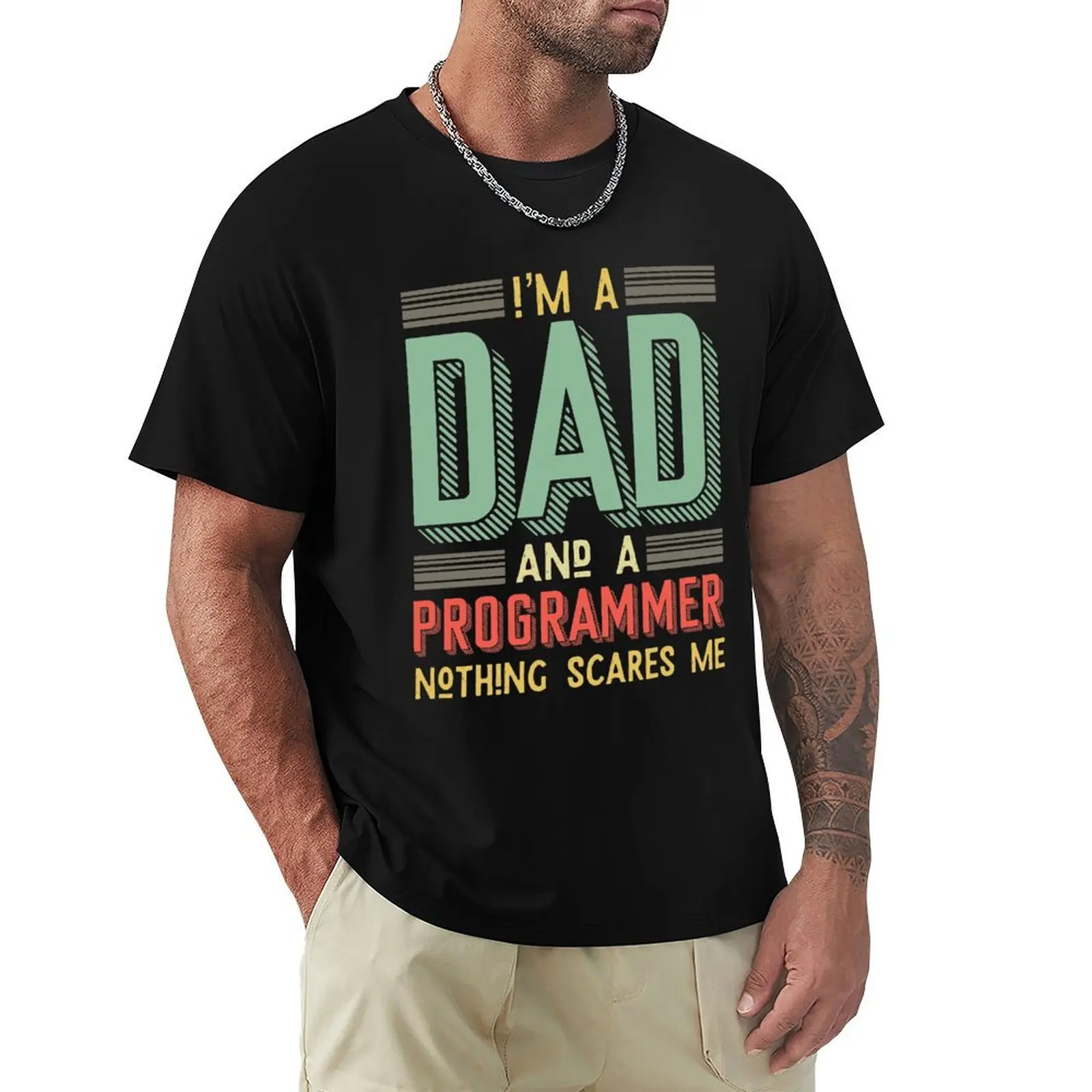 I'm a dad and a programmer T-Shirt Plus Size Loose Fit T-Shirt