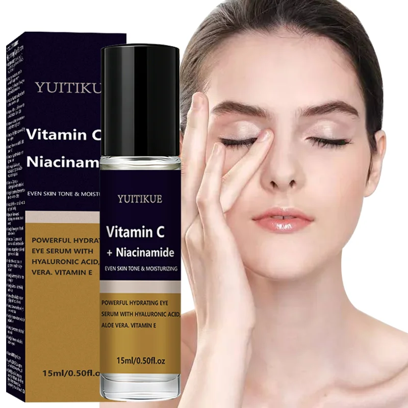 YUITIKUE Vitamin C + Niacinamide Eye Serum | Even Skin Tone & Hydrating With Hyaluronic Acid 15ml