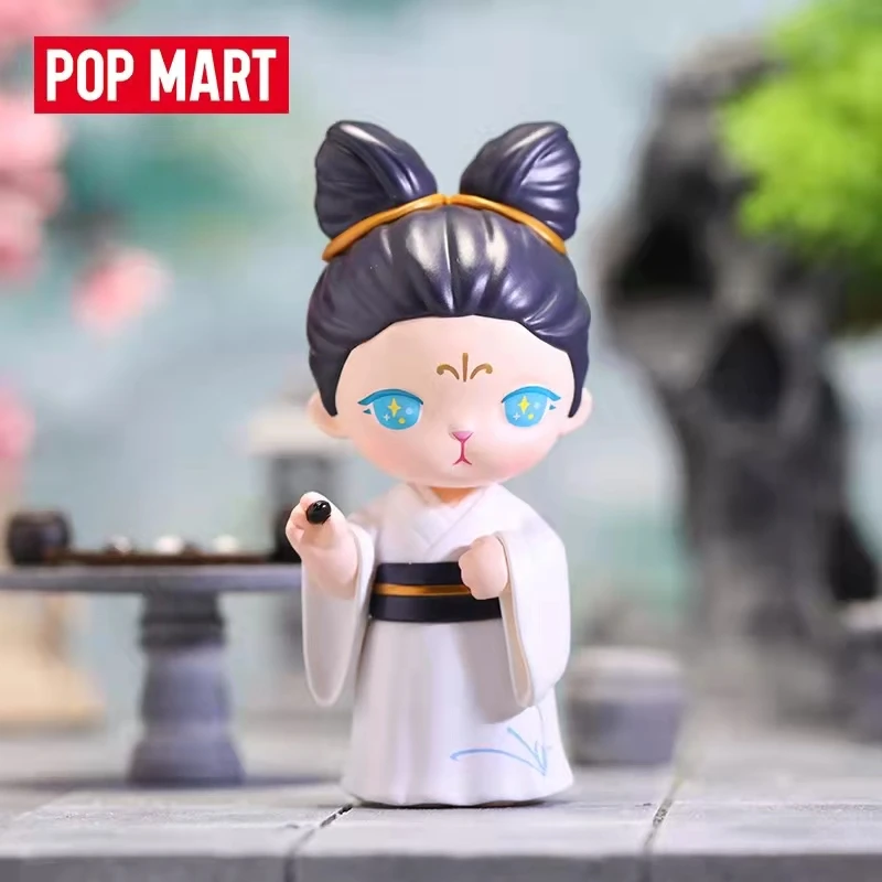 Popmart Bunny Hanfu Series Guess Bag 100% Original Toys Doll Cute Action Anime Figure Desktop Ornaments Collection Gift