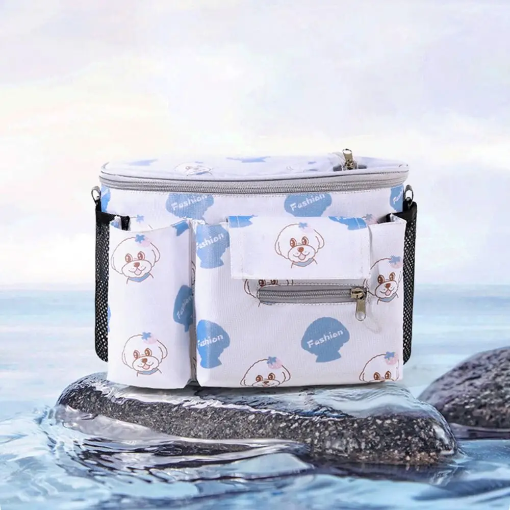

Multifunction Baby Pram Organizer Large-capacity Waterproof Baby Stroller Hanging Bag Oxford Cloth Diaper Bottle Storage
