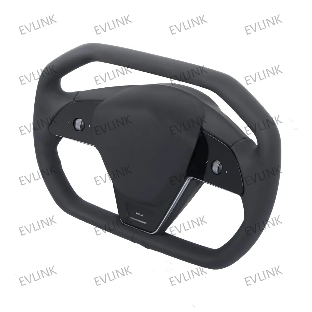 Cyber Style Racing Car Steering Wheels Model 3  Nappa Leather Carbon Fiber Leather Steering Wheel