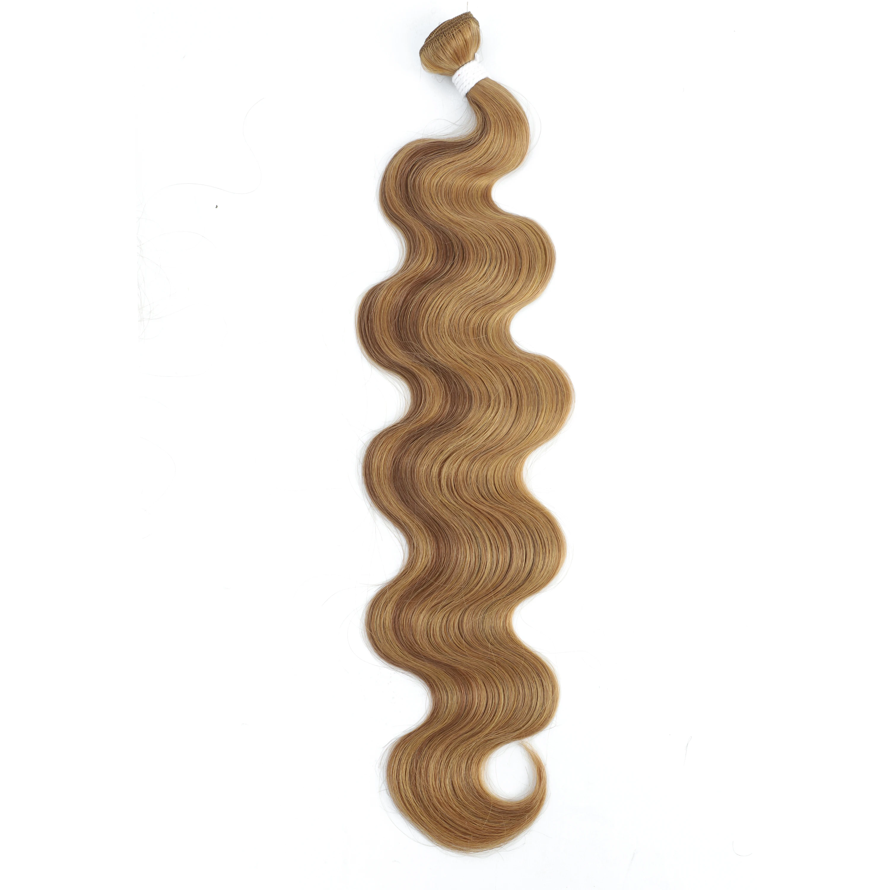 Ombre Body Wave Hair Bundles Synthetic Hair Weave Natural Color #4 Brown Hair Extension 1/2/3pcs Colored Weaving Organic Hair