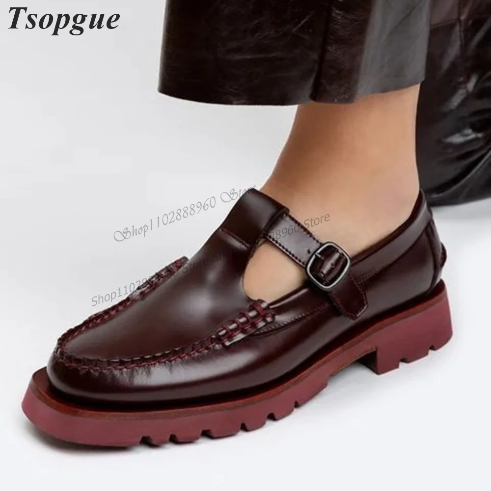 British Style T-Strap Solid Leather Pleated Men's Sandals Men Shoes Ankle Buckle Strap Runway Casual Party Shoes Zapatillas Muje