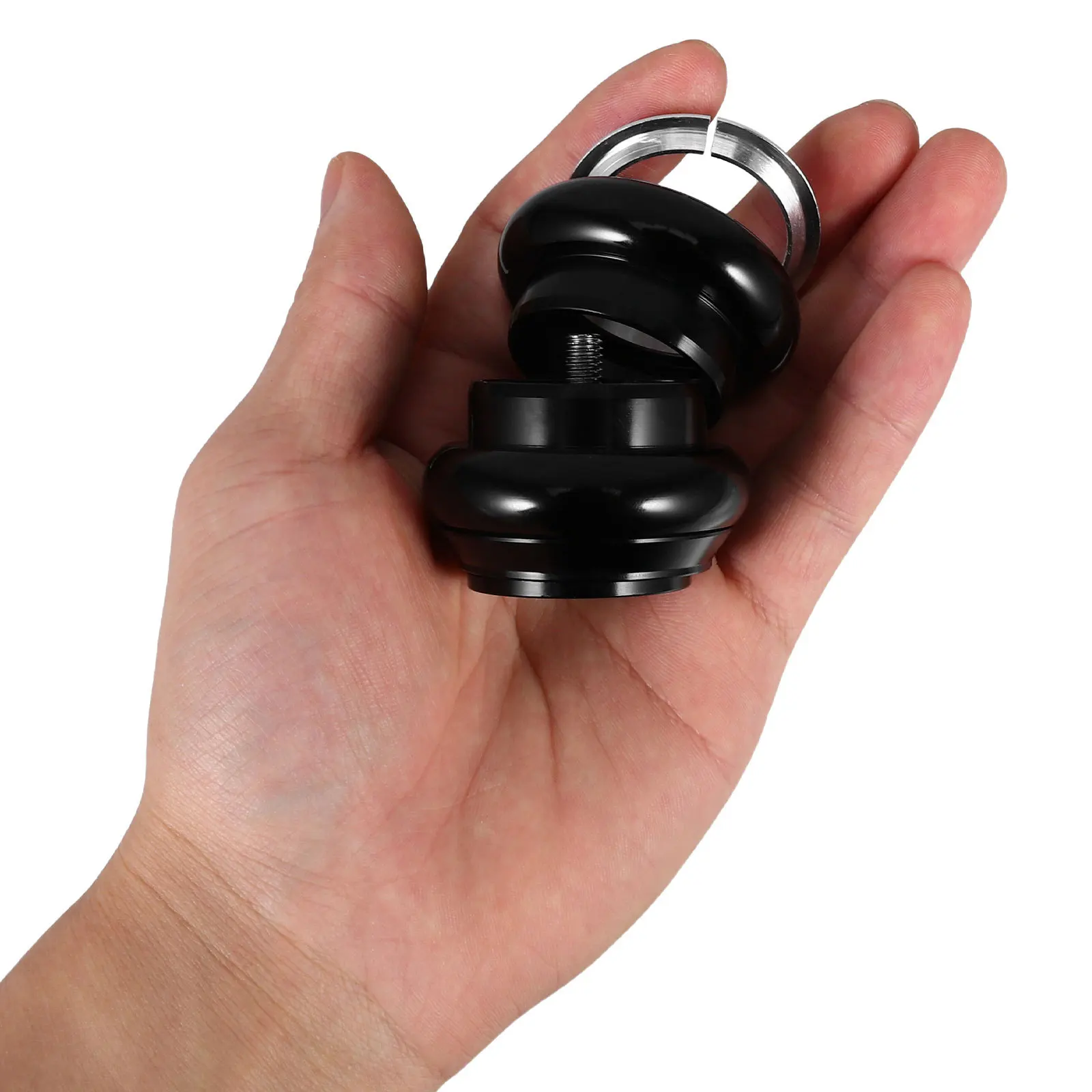 

Bicycle Headset 34Mm Aluminium Alloy Precision Bearings for Road Mountain Fixed Gear Bikes Easy Install Frame Mount Part