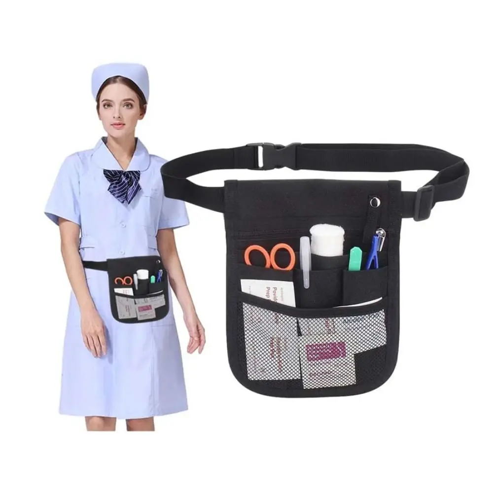 Large Capacity Nurse Tool Storage Bag Multi-Compartment Adjustable Nurse Organizer Belt Portable Waterproof Pets Accessories Bag