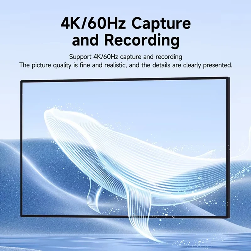 

4K 60Hz Video Capture Card Streaming and Gaming 4K 60FPS HDR VRR Passthrough PD 100W for /4 Switch Camera-ABVP