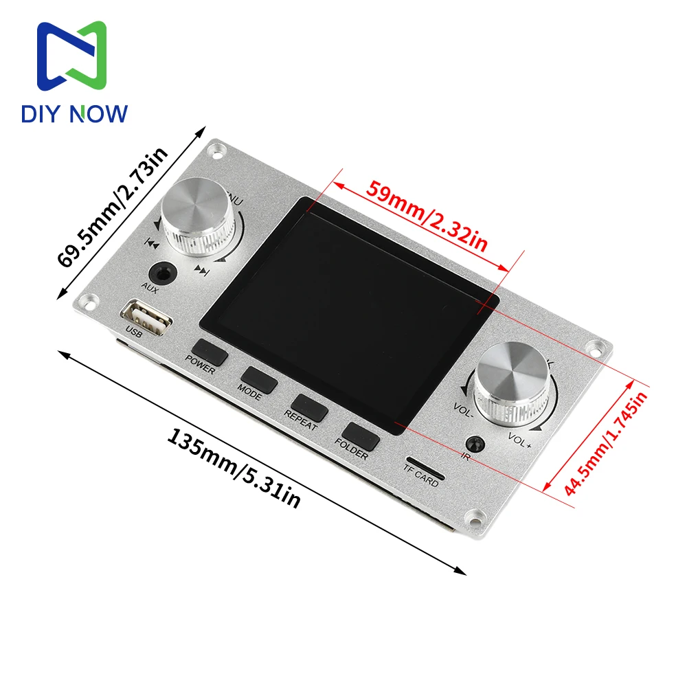 Socobeta Bluetooth Audio Decode Board – Verlustfrei, 5V, 2x5W Verstärker, AUX, FM, USB, SD, MP3/WMA/WAV/FLAC