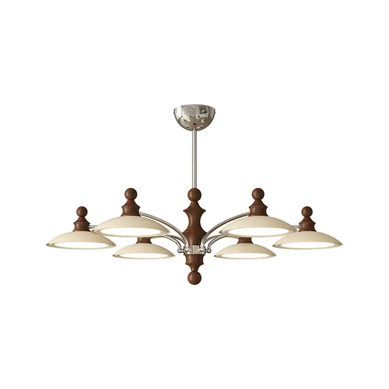 French Medieval Full Spectrum Chandelier Retro Living Room Dining Hall Light Creative Atmosphere Fixture
