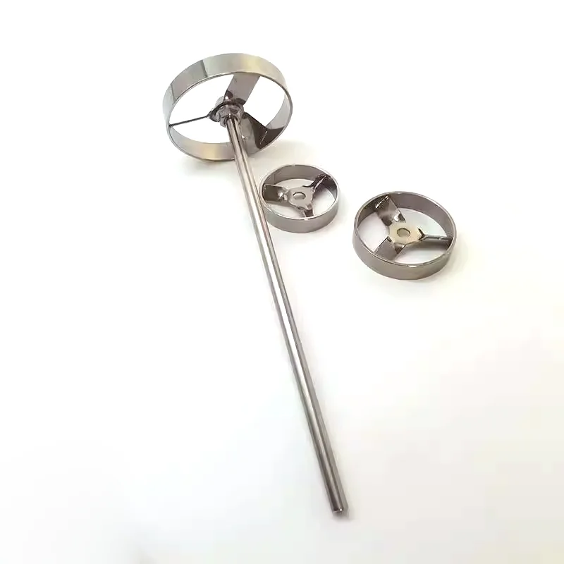 1set Lab Stainless Steel Turbine Type Stirrer paddle, machine impeller turbine Blade with stirring rod