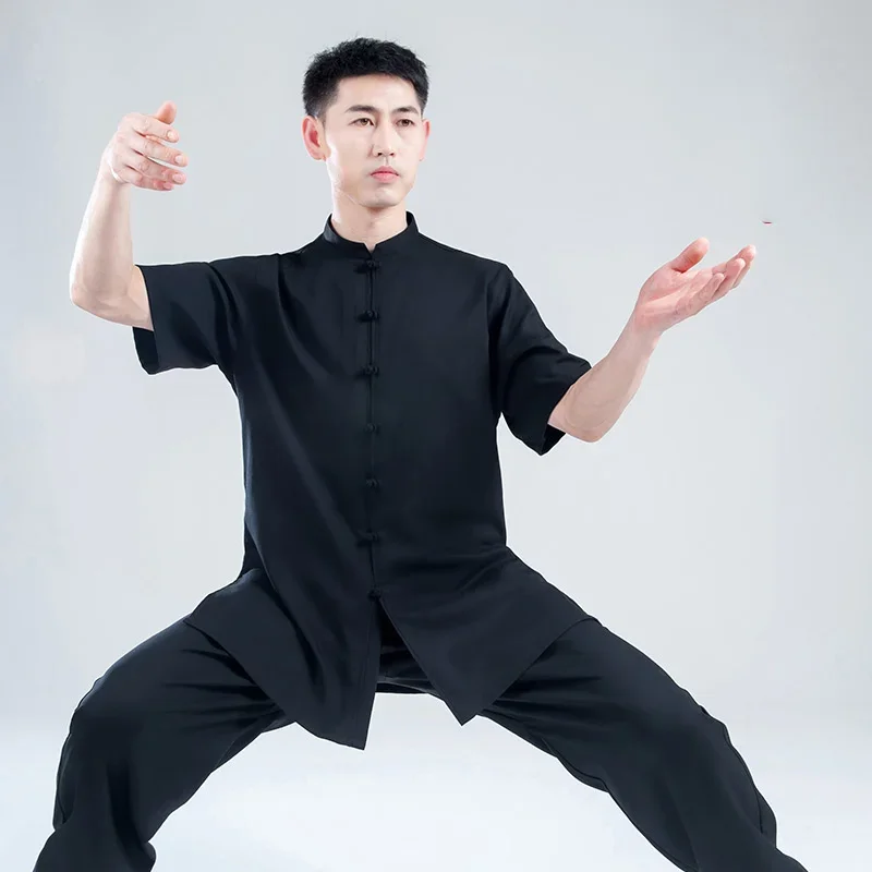 

Summer Tai Chi Clothes Wushu Clothing Kung Fu Competition Performance Clothes Martial Art Uniform Cotton Linen Breathable 2022