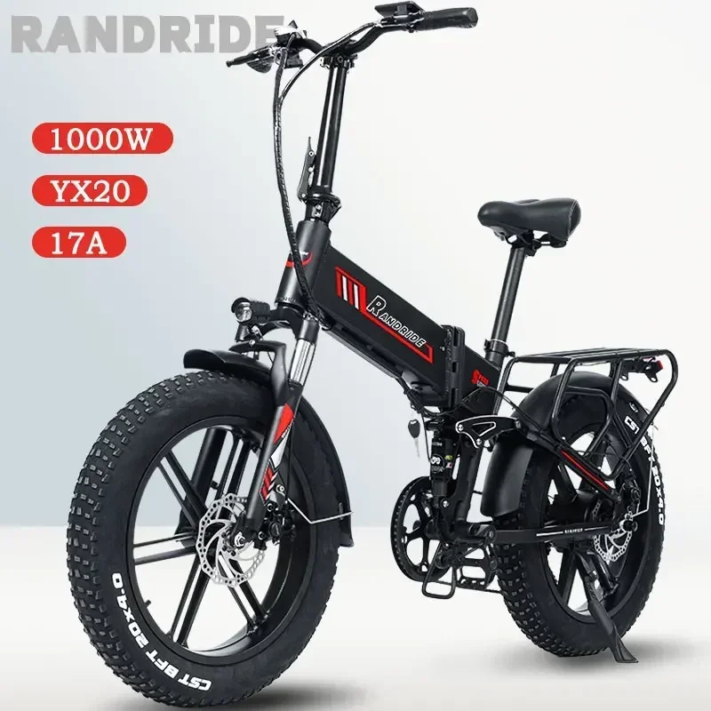 New Electric Bicycle YX20 2000W motor 48V17AH battery Electric bike 20 inch tyres Fold multifunctional mountain off-road E bike image 5