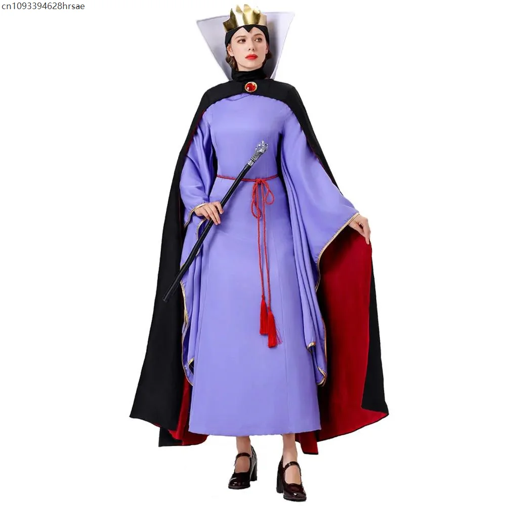 女性用 アニメ おとぎ話 コスプレ ハロウィン 邪悪な女王 ドレス ステージ パフォーマンス 女王 ロールプレイング コスチューム