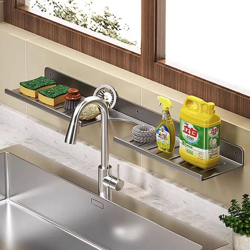 Küchen- und Badezimmer-Ablagefach, Spiegel-Front Waschbecken-Badezimmerregal, Toiletten-Aufbewahrungsregal
